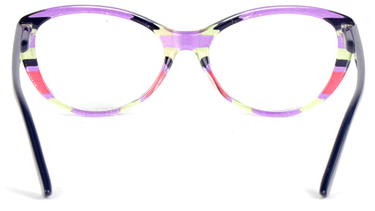 Cat Eye Funky Retro Colourful Reading Glasses Women with Spring Hinges DX96