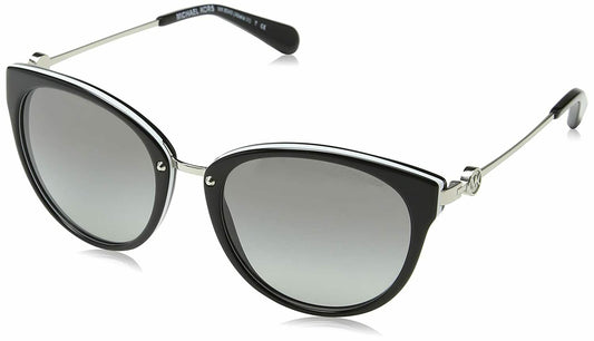 Michael Kors ABELA III Sunglasses MK6040 312911 Black & Silver with Grey Lens