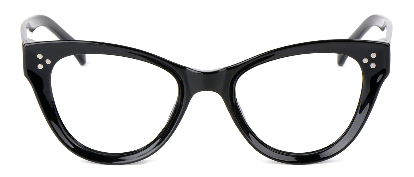 Cat Eye Concaved Framed Stylish Retro Reading Glasses with Spring Hinges DX90