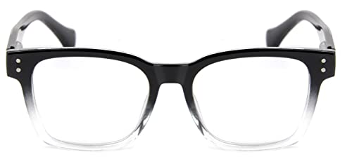 Geek Oversized Reading Glasses Mens Womans with Metal Hinges DX95