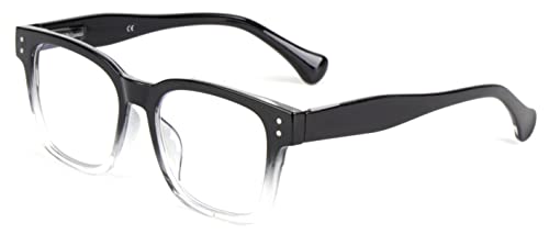 Geek Oversized Reading Glasses Mens Womans with Metal Hinges DX95