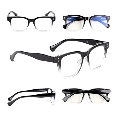 Geek Oversized Reading Glasses Mens Womans with Metal Hinges DX95