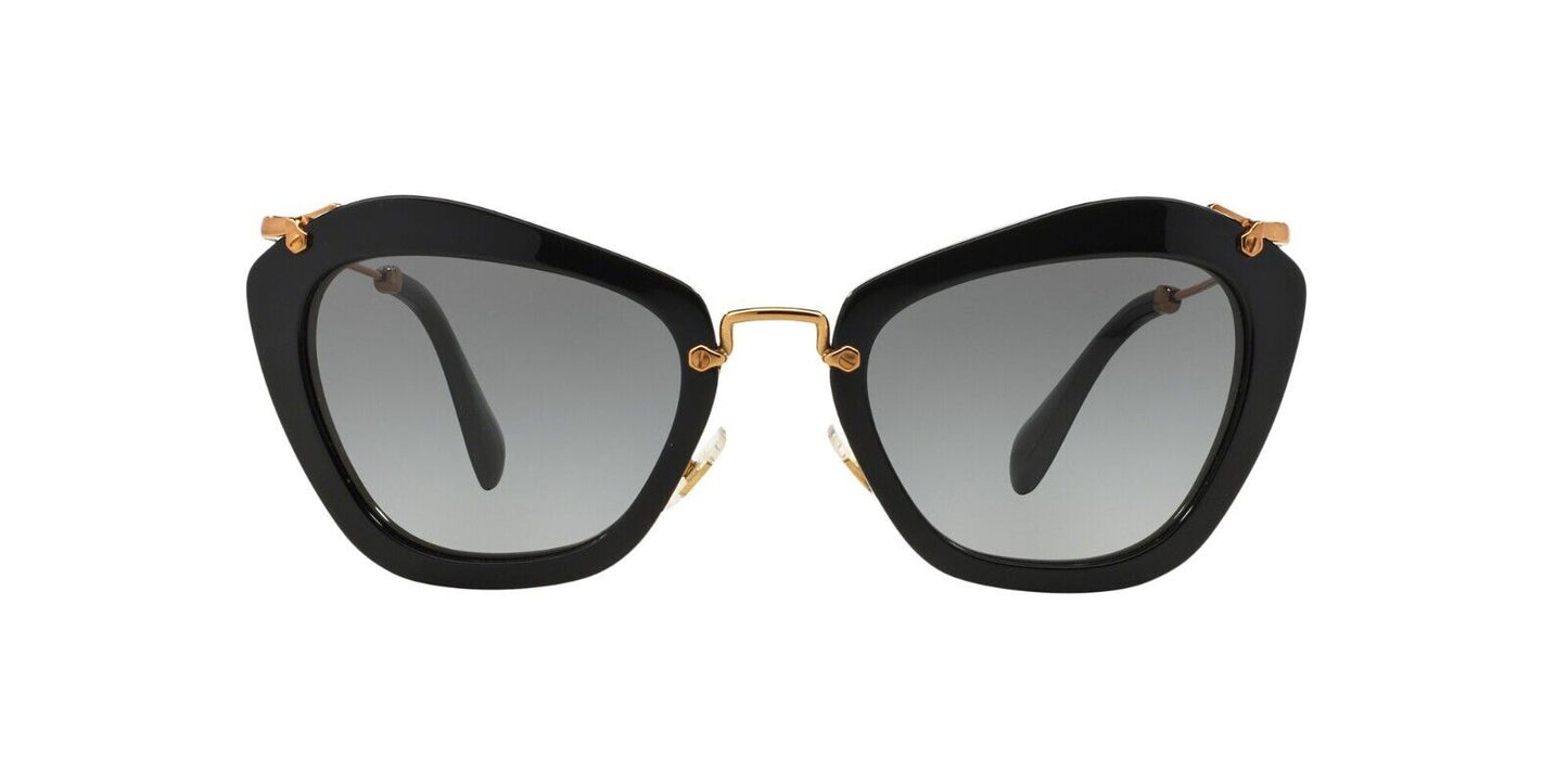 Miu Miu SMU 10NS Butterfly Shiny Black SUNGLASSES