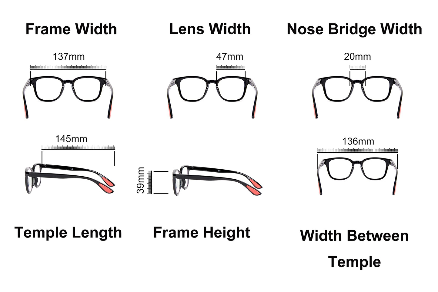 Oversized Oval Retro Men Woman's Stylish Classic Design Reading Glasses with Spring Hinges DX92