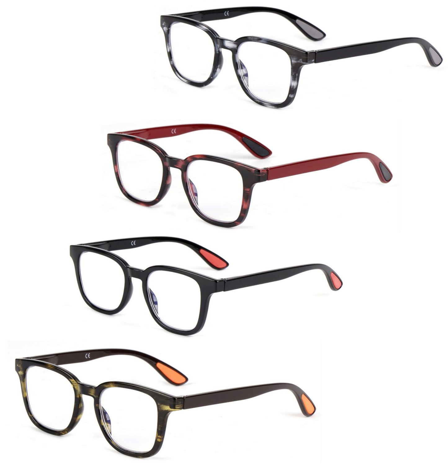 Oversized Oval Retro Men Woman's Stylish Classic Design Reading Glasses with Spring Hinges DX92