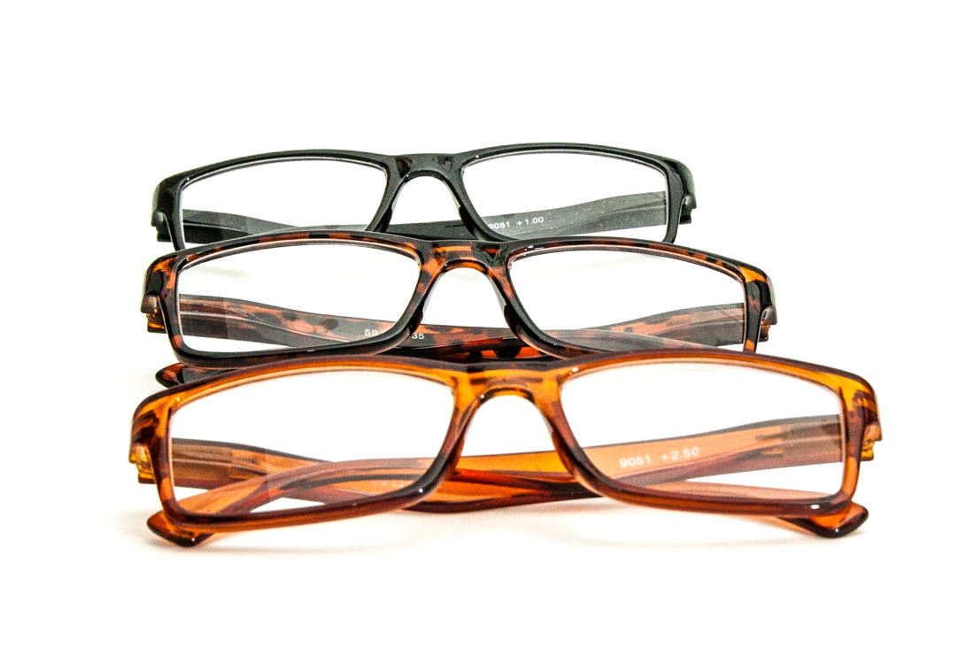 Stylish Retro Spring Hinged Reading Glasses - Model 90517