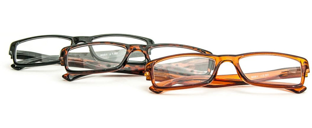 Stylish Retro Spring Hinged Reading Glasses - Model 90517