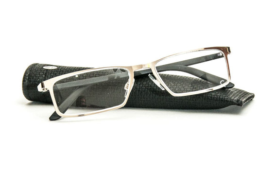 Stainless Steel Frame Reading Glasses - Model MT101