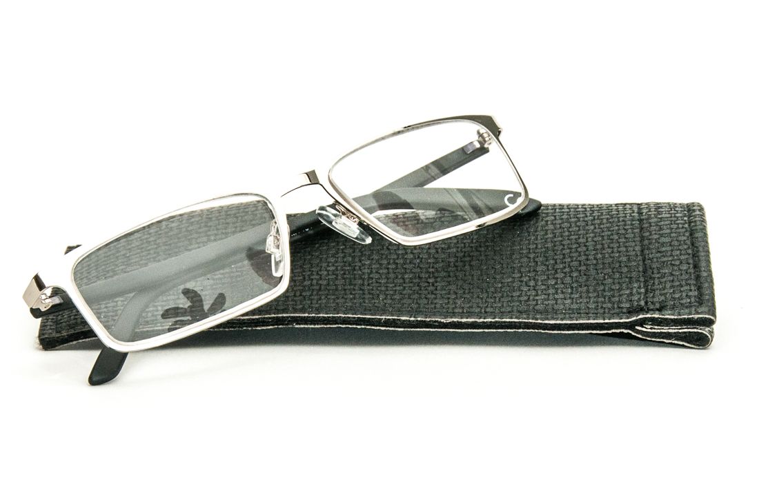 Stainless Steel Frame Reading Glasses - Model MT101