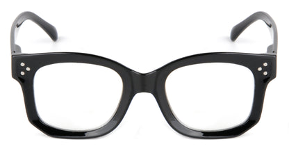 Large Frame Bold Oversized Unisex Retro Reading Glasses with Spring Hinges DX84