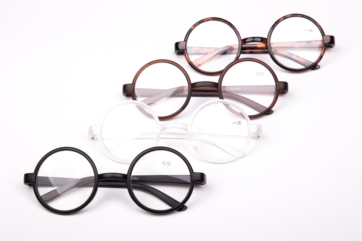 Stylish Classic Retro Round Frame Eyeglasses in 4 Colours 8360E