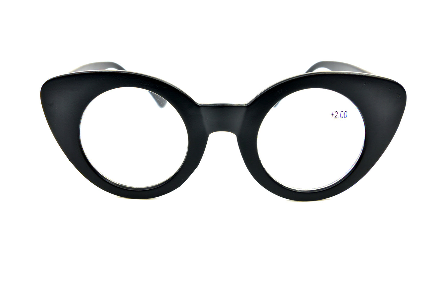 Retro Cat Eye Round Lens Reading Glasses - Model MT62