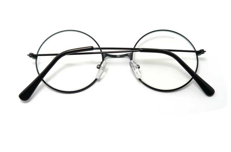 Retro Classic Round Metal Frame Reading Glasses in Silver, Black or Gunmetal X1