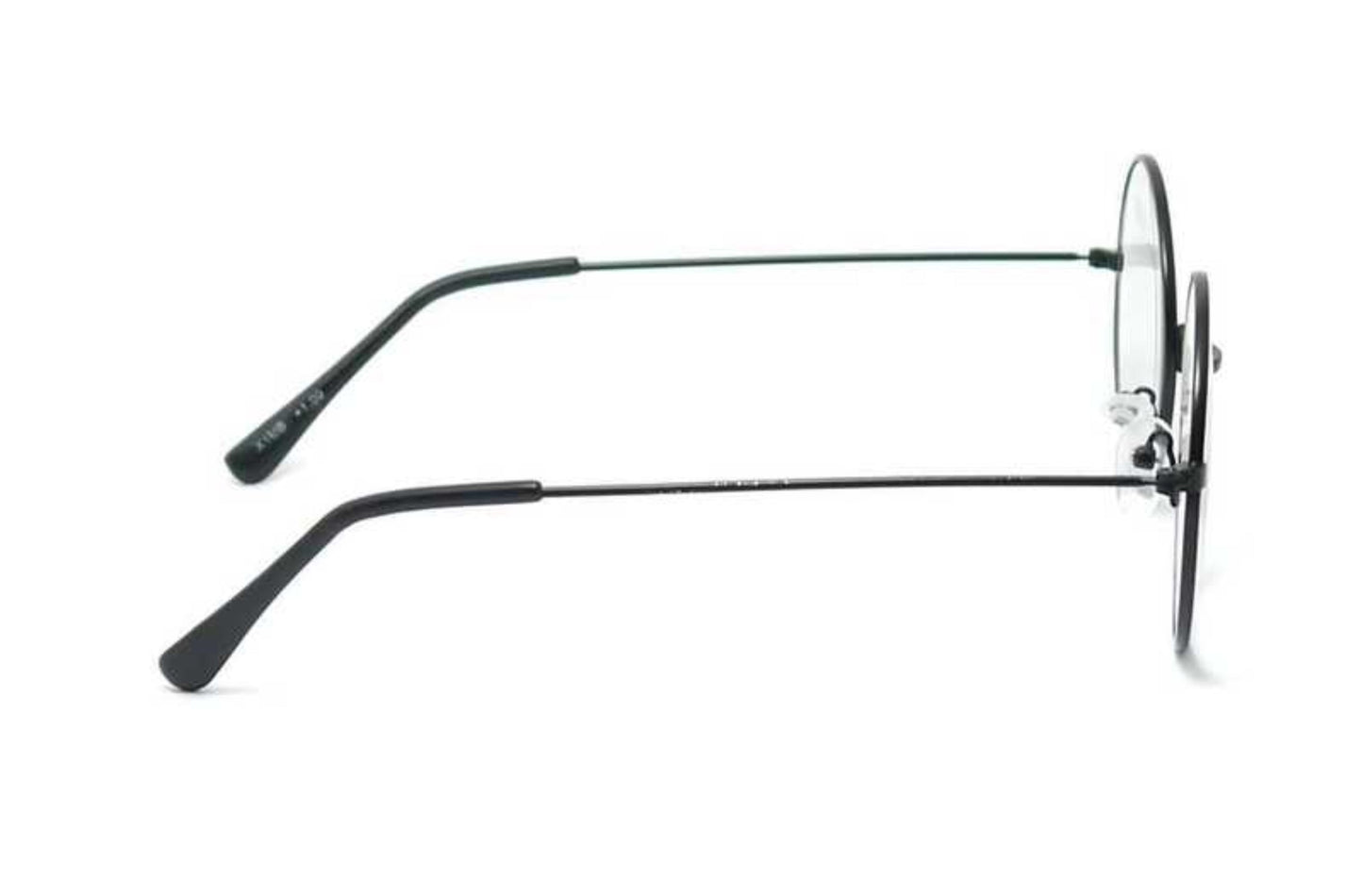 Metal Frame Round Eyeglasses (Black) - Model GF52