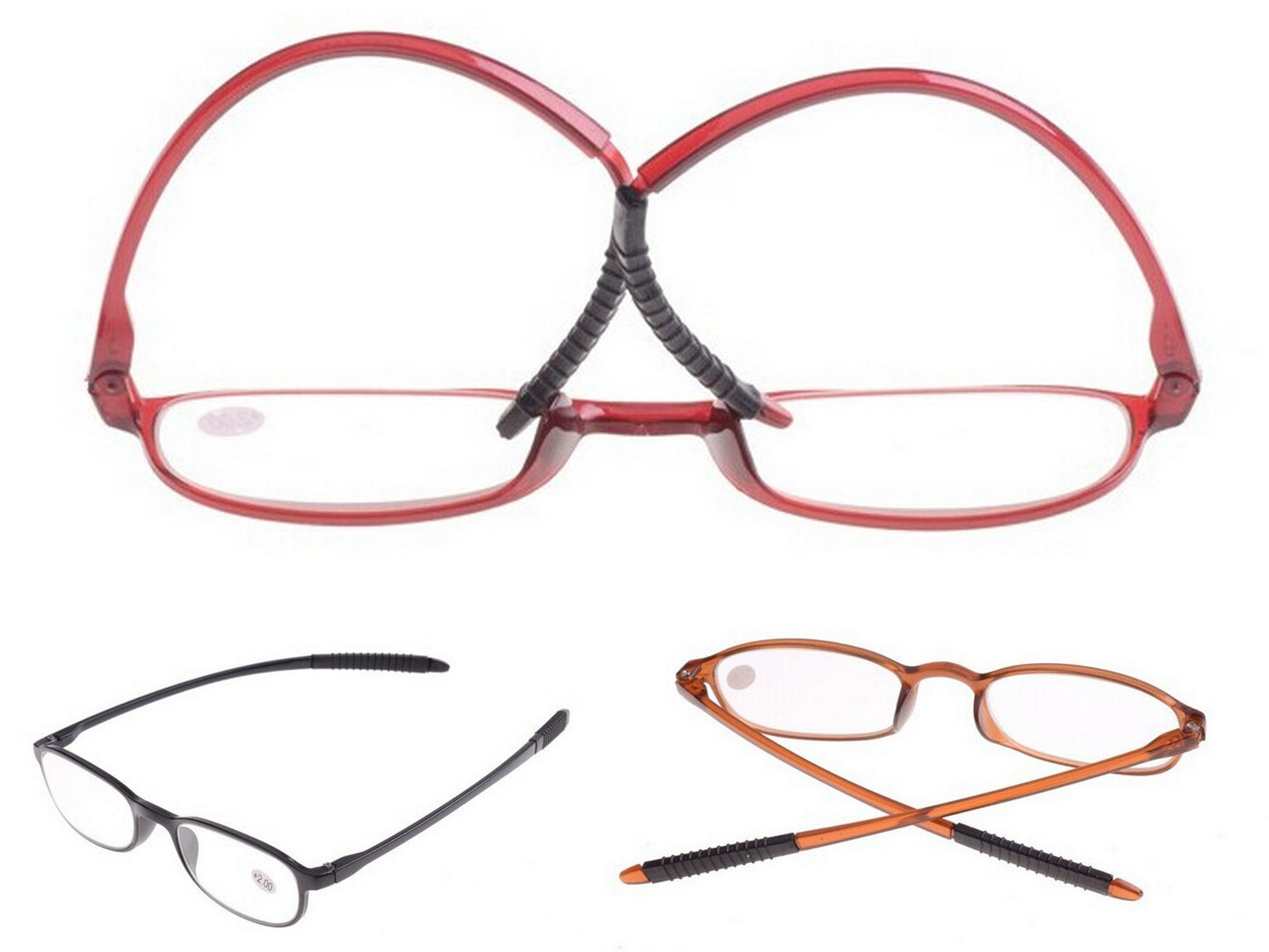 RG44 Super-lite TR90 Bendy Flexy Material Reading Glasses 3 Colours & 8 Strength Variations