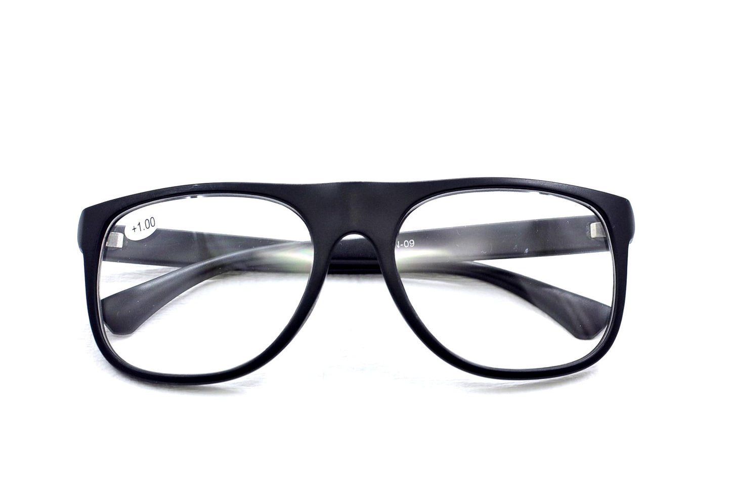 Retro Big Frame Reading Glasses with Metal Hinges - Model TN09