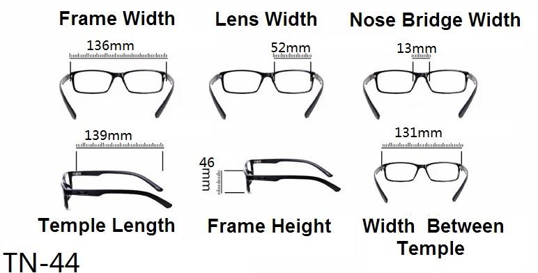 Geek/Nerd Oversized Reading Glasses - Model TN44