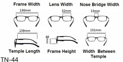Geek/Nerd Oversized Reading Glasses - Model TN44