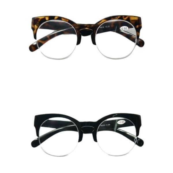 Reading Glasses Round Lens Metal Hinges - Model TN18