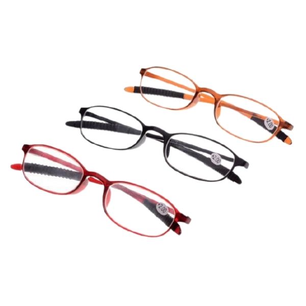 RG44 Super-lite TR90 Bendy Flexy Material Reading Glasses 3 Colours & 8 Strength Variations