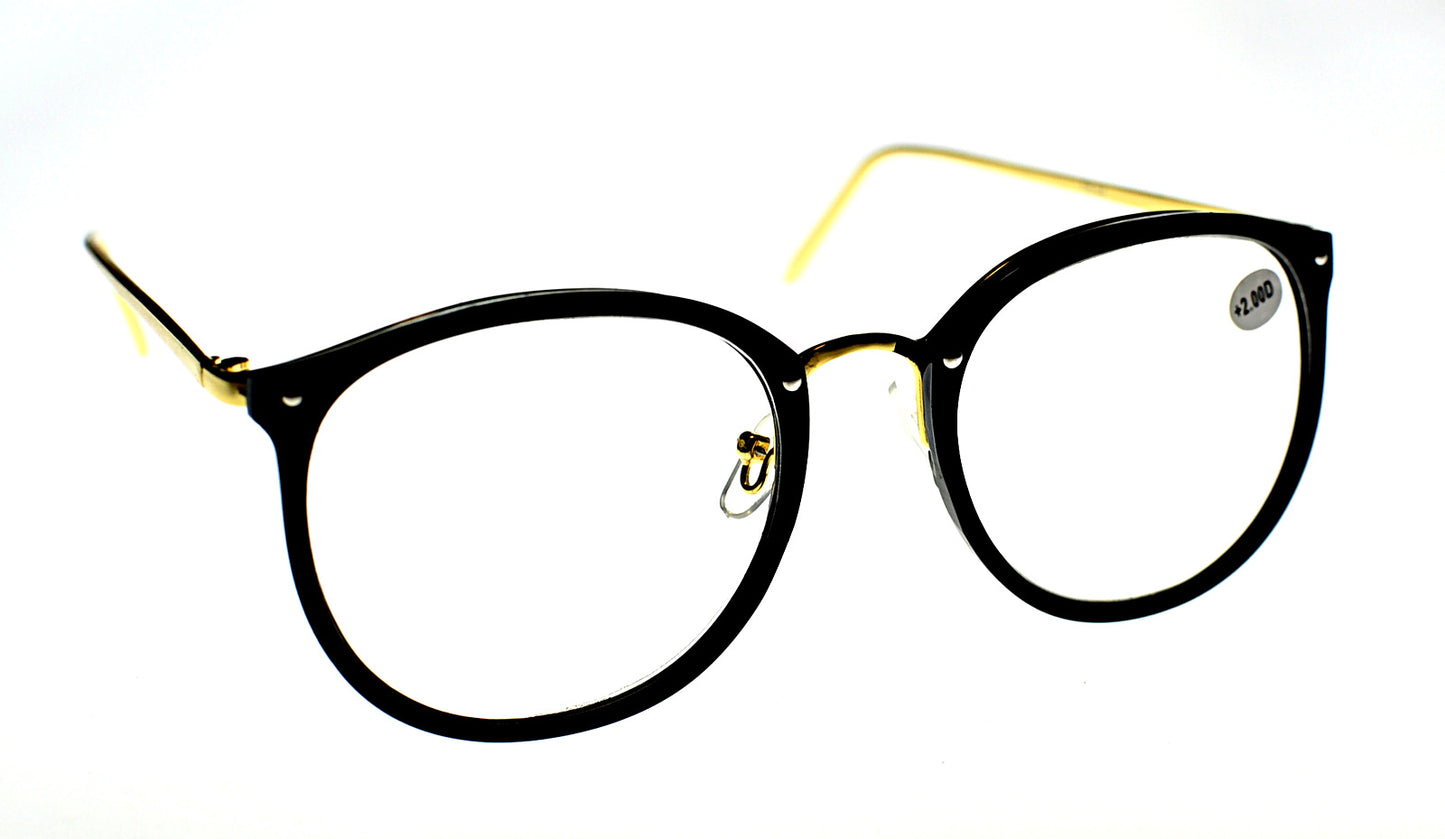 Oversized Metal Frame Reading Glasses - Model TN54