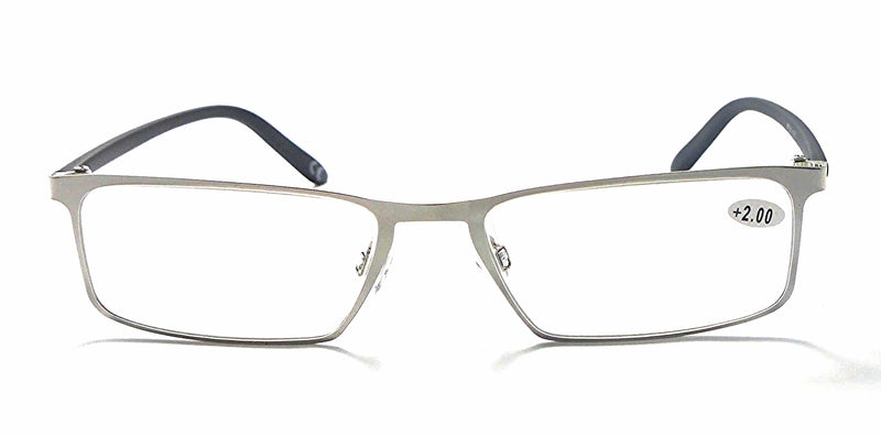 Stainless Steel Frame Reading Glasses - Model MT101