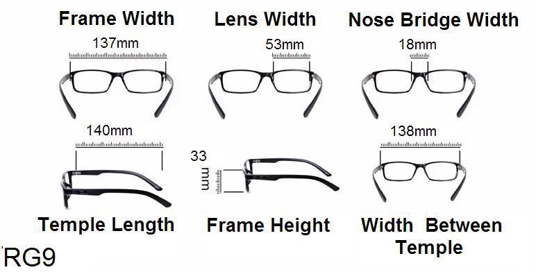 Bendable TR90 Reading Glasses - Model RG9