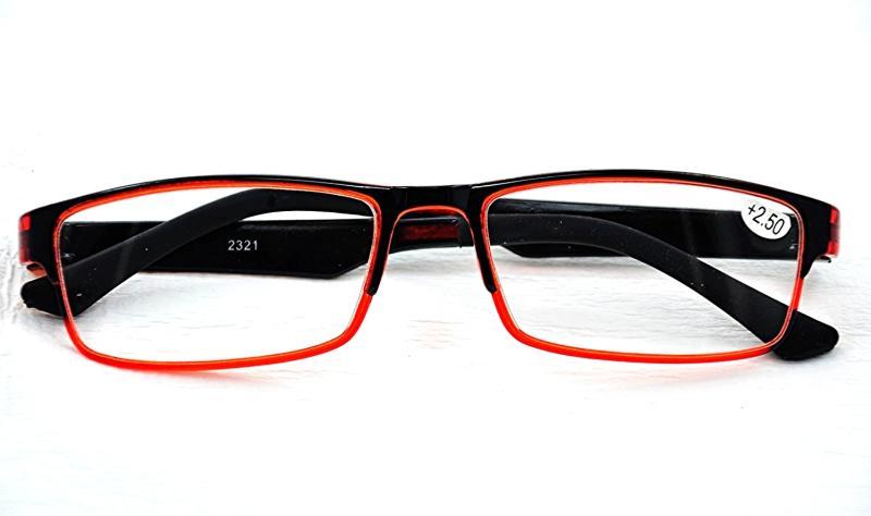 Rubber Tip Framed Extra Light Reading Glasses - Model MT115