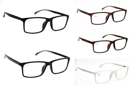 Slim Stylish Retro Fashion High Quality Reading Glasses with Extra Strong All Metal Spring Hinges in 5 Colours +1.0+1.5+2.0+2.5 DX6